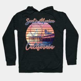 Santa Monica California travel vacation Gift For Men Women Hoodie